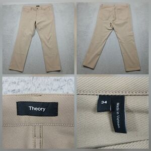Theory Men's Pants Chinos Slim Fit Khaki Tan Size 34